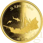1 Unze Goldmünze EC8 St. Kitts & Nevis - Shipwreck 2021