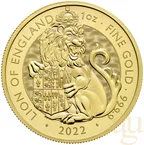 1 Unze Goldmünze Tudor Beasts Lion 2022