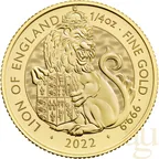 1/4 Unze Goldmünze Tudor Beasts Lion 2022