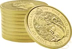 1 Unze Goldmünze Tudor Beasts Lion 2022