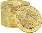 1/4 Unze Goldmünze Tudor Beasts Lion 2022
