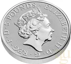 2 Unzen Silbermünze Tudor Beasts Lion 2022