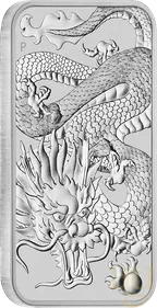 1 Unze Silbermünze Perth Mint Rectangular Dragon 2022