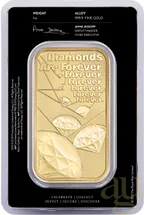 31,1 Gramm Goldbarren The Royal Mint - James Bond 007 - Diamonds Are Forever