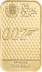 31,1 Gramm Goldbarren The Royal Mint - James Bond 007 - Diamonds Are Forever