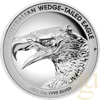 5 Unzen Silbermünze Australien Wedge Tailed Eagle 2022 Ultra High Relief - polierte Platte