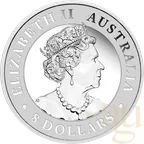 5 Unzen Silbermünze Australien Wedge Tailed Eagle 2022 Ultra High Relief - polierte Platte