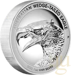 1 Unze Silbermünze Australien Wedge Tailed Eagle 2022 Ultra High Relief - polierte Platte