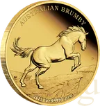 1 Unze Goldmünze Australien Brumby 2022 - polierte Platte
