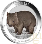 1 Unze Silbermünze Australien Wombat 2022 coloriert - Coincard