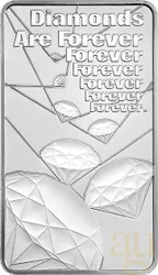10 Unzen Silberbarren The Royal Mint - James Bond 007 - Diamonds Are Forever
