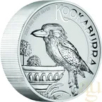 5 Unzen Silbermünze Australien Kookaburra 2022 - Incused Coin