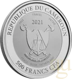 1 Unze Silbermünze Kamerun Mandrill 2021