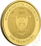 1 Unze Goldmünze Kamerun Mandrill 2021