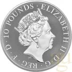 10 Unzen Silbermünze Tudor Beasts Lion 2022