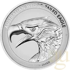 2 Unzen Silbermünze Australien Wedge Tailed Eagle 2022 - Piedfort Reverse Proof High Relief