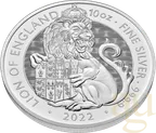 10 Unzen Silbermünze Tudor Beasts Lion 2022