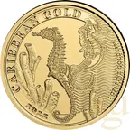 1 Unze Goldmünze Barbados Seepferdchen 2022