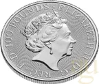 1 Unze Platinmünze Tudor Beasts Lion 2022