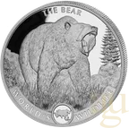 1 Unze Silbermünze Kongo World´s Wildlife - Bär 2022