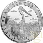 1 Unze Silbermünze Barbados Pelikan 2022