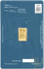 1 Gramm Goldbarren The Royal Mint - Britannia