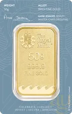 50 Gramm Goldbarren The Royal Mint - Britannia