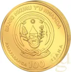 1 Unze Goldmünze Ruanda Lunar Hase 2023