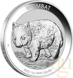 1 Unze Silbermünze Australien Wombat 2022