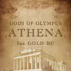 1 Unze Goldmünze Tuvalu - Gods of Olympus - Athena 2022