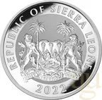 1 Unze Silbermünze Sierra Leone Big Five - Löwe 2022