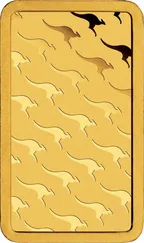 10 Unzen Goldbarren Perth Mint - Känguru
