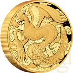 2 Unzen Goldmünze Australien Phönix 2022 - High Relief - polierte Platte