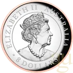 5 Unzen Silbermünze Australien Koala 2022 - High Relief - polierte Platte - rosè vergoldet