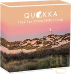 1 Unze Silbermünze Australien Quokka 2022 coloriert - polierte Platte