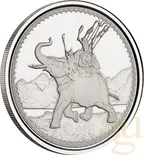 1 Unze Silbermünze Gibraltar War Elephant 2022