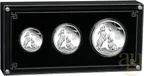 Silbermünze Australien Lunar III Hase 2023 - polierte Platte - Three Coin Set