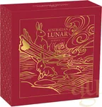 1/10 Unze Goldmünze Australien Lunar III Hase 2023 - polierte Platte