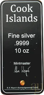 10 Unzen Silber Cook Islands Münzbarren 2021