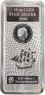 10 Unzen Silber Cook Islands Münzbarren 2021