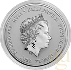 5 Unzen Silbermünze Tuvalu - Black Flag - The Rising Sun 2022