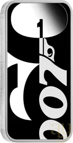 1 Unze Silbermünze Tuvalu Rectangular James Bond 60 Years Anniversary 2022
