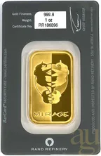 31,1 Gramm Goldbarren Rand Refinery - Mirage