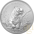 1 Unze Silbermünze Australia Zoo - Tiger 2020