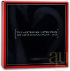 1 Unze Silbermünze Australien Schwan 2022 - coloriert