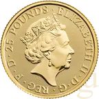 1/4 Unze Goldmünze Tudor Beasts Yale 2023