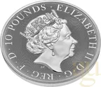 10 Unzen Silbermünze Tudor Beasts Yale 2023