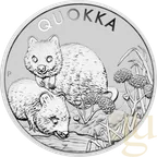 1 Unze Silbermünze Australien Quokka 2022