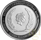 1 Unze Silbermünze EC8 Anguilla - Eel 2022 - coloriert