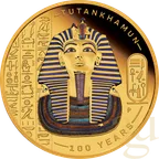 1 Unze Goldmünze Tutankhamun Discovery 100 Year Anniversary proof - coloriert